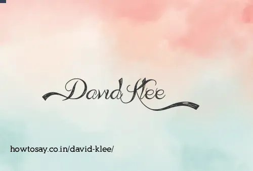David Klee