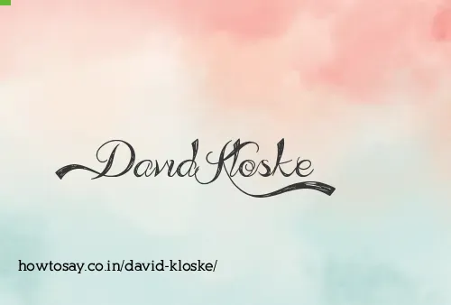 David Kloske