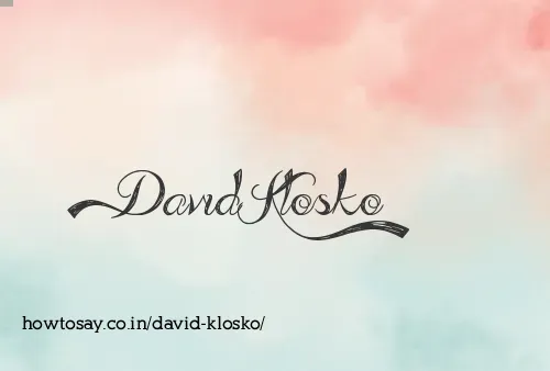 David Klosko