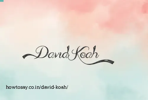 David Koah