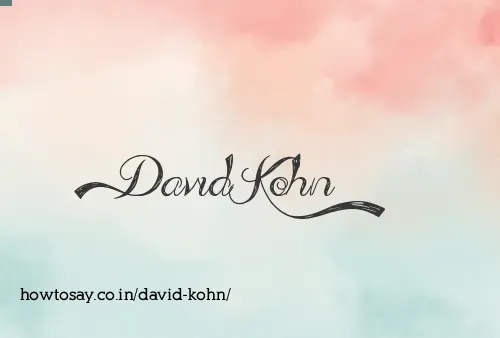 David Kohn
