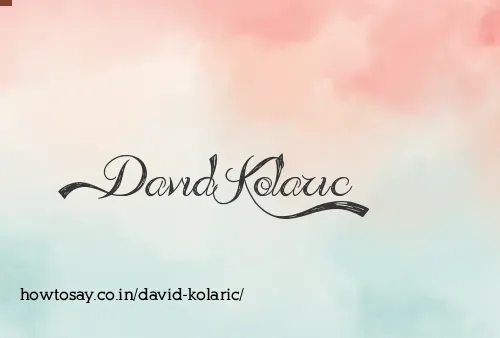 David Kolaric