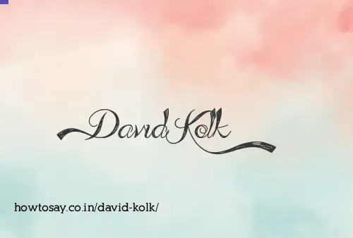 David Kolk
