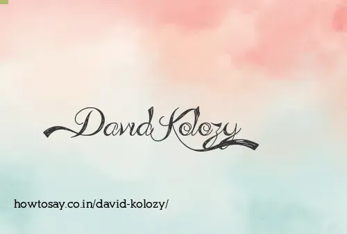 David Kolozy