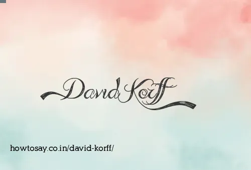 David Korff