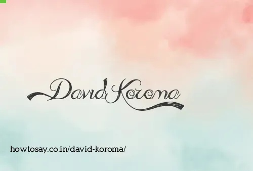 David Koroma
