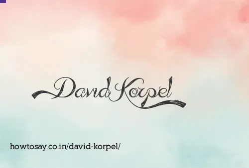 David Korpel