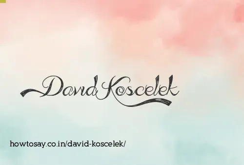 David Koscelek