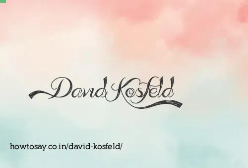 David Kosfeld