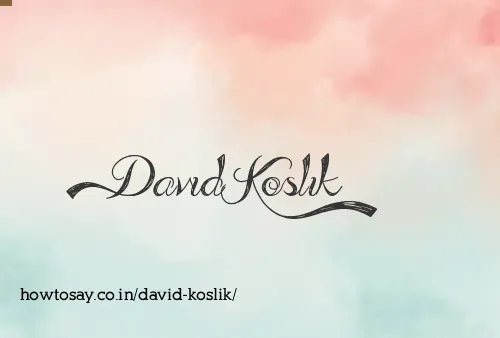 David Koslik
