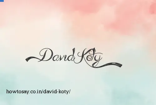 David Koty
