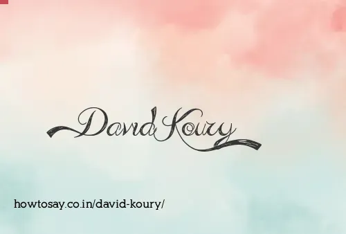 David Koury