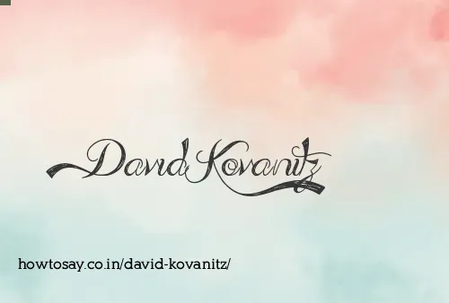 David Kovanitz