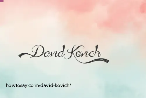 David Kovich
