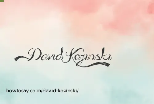 David Kozinski