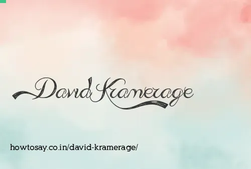 David Kramerage