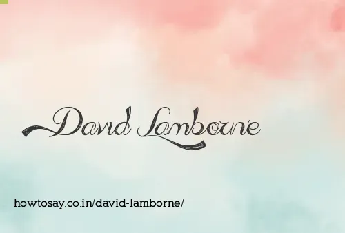 David Lamborne
