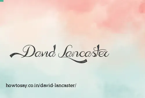 David Lancaster
