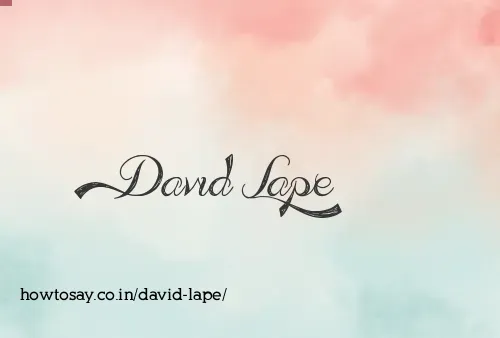 David Lape