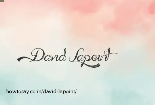 David Lapoint