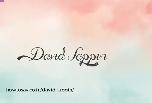 David Lappin
