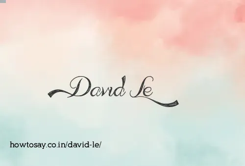 David Le
