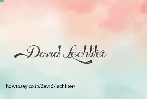 David Lechliter