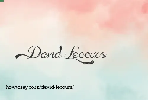 David Lecours