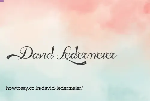 David Ledermeier