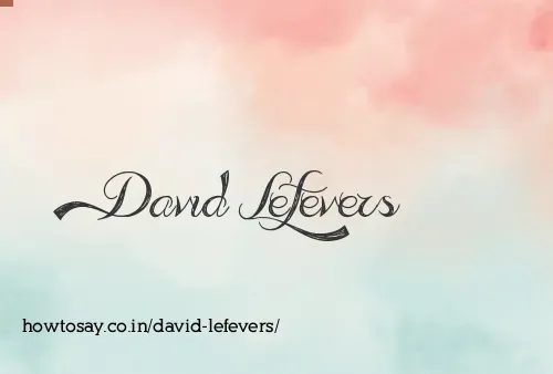 David Lefevers