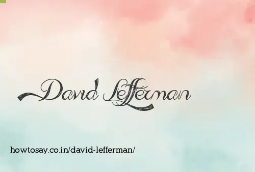David Lefferman