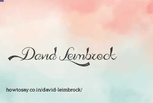 David Leimbrock