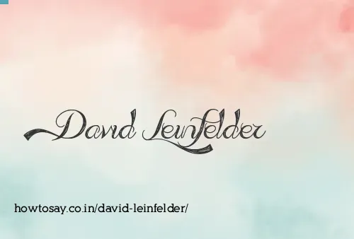 David Leinfelder