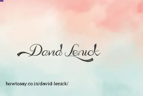 David Lenick