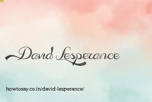 David Lesperance