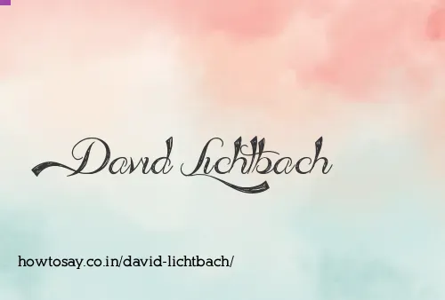 David Lichtbach
