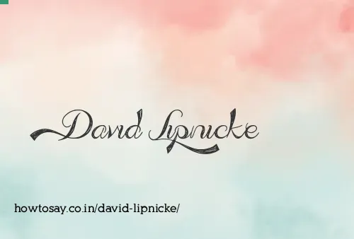 David Lipnicke