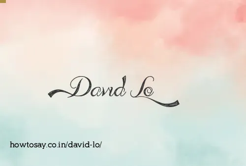 David Lo