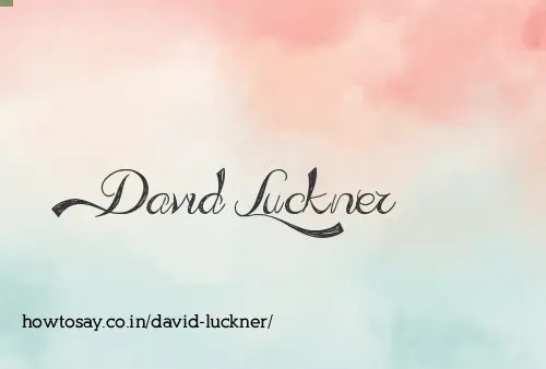 David Luckner