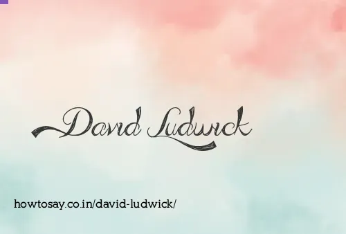 David Ludwick