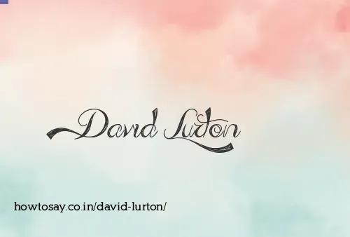 David Lurton