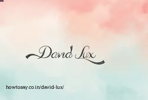 David Lux