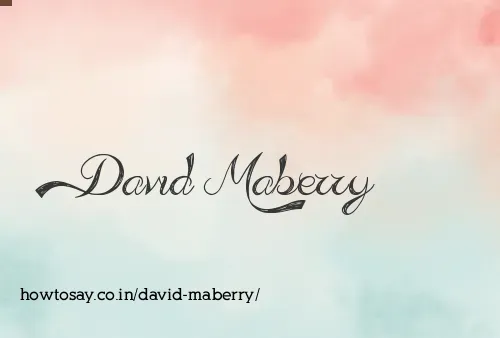 David Maberry