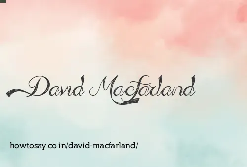 David Macfarland