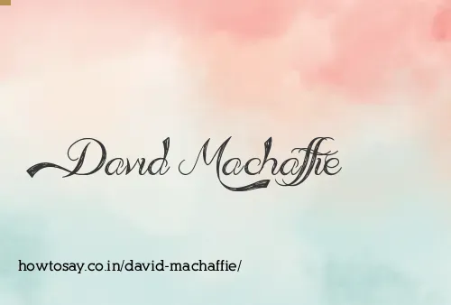 David Machaffie