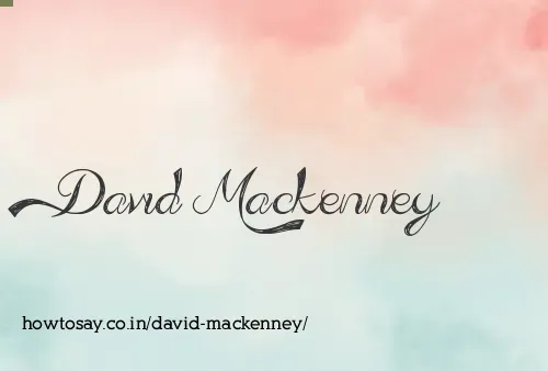 David Mackenney