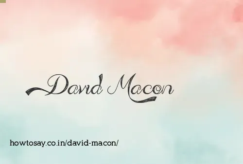 David Macon