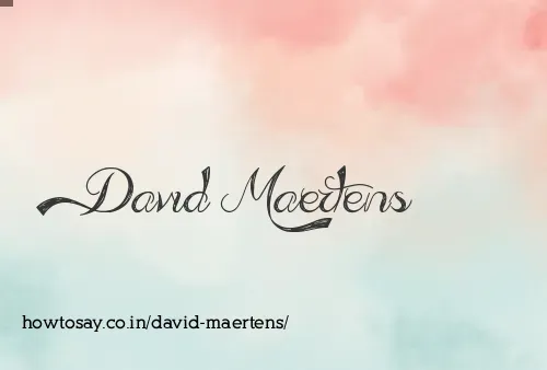 David Maertens