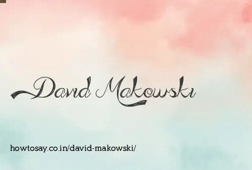 David Makowski