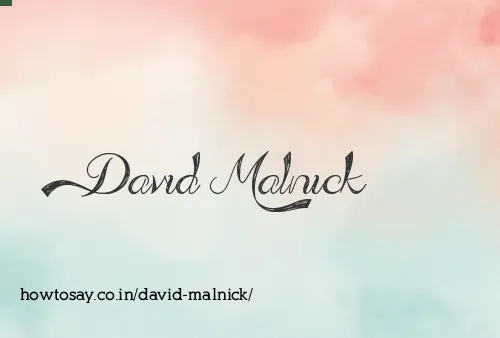 David Malnick